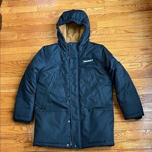 Timberland Parka Jacket Black Size M (10-12)
